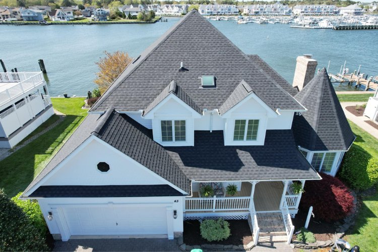 A beautiful Bethany Beach home with a newly installed roof.