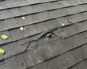 Inspecting roof for storm damage in Bethany Beach
